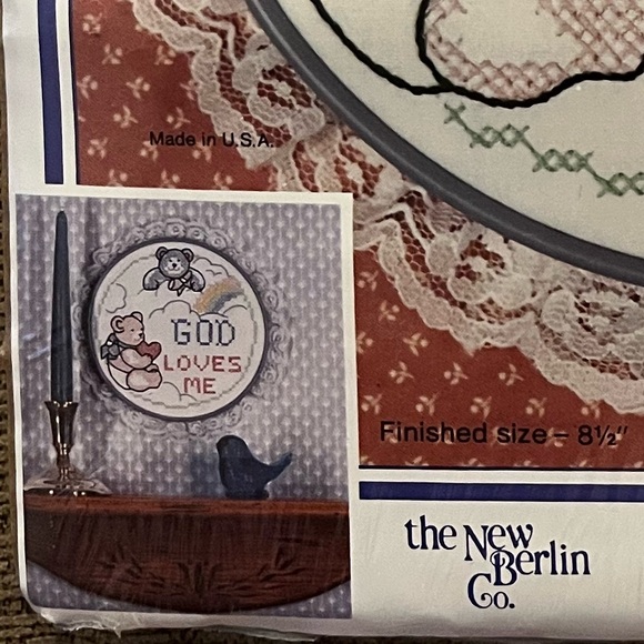 Stamped Cross Stitch Kit “God Loves Me” - Picture 5 of 5